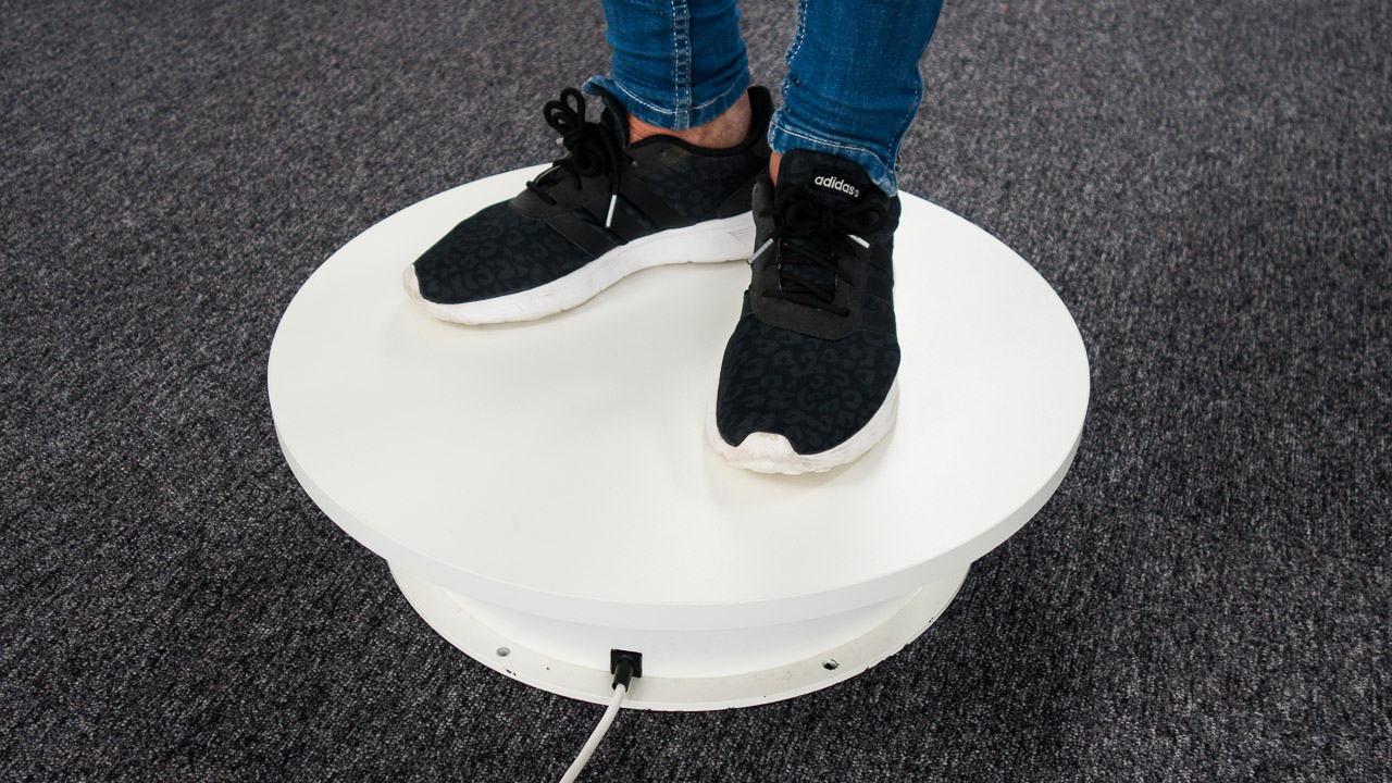 Turntable For 3d Scanning People Pre Motion